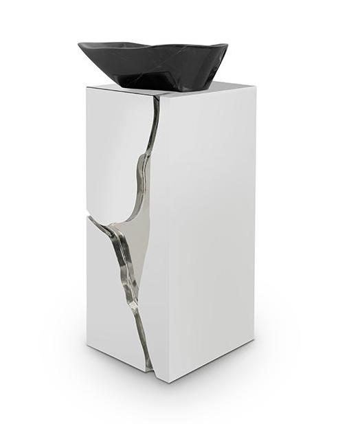 Fractured Design Pedestal Sink