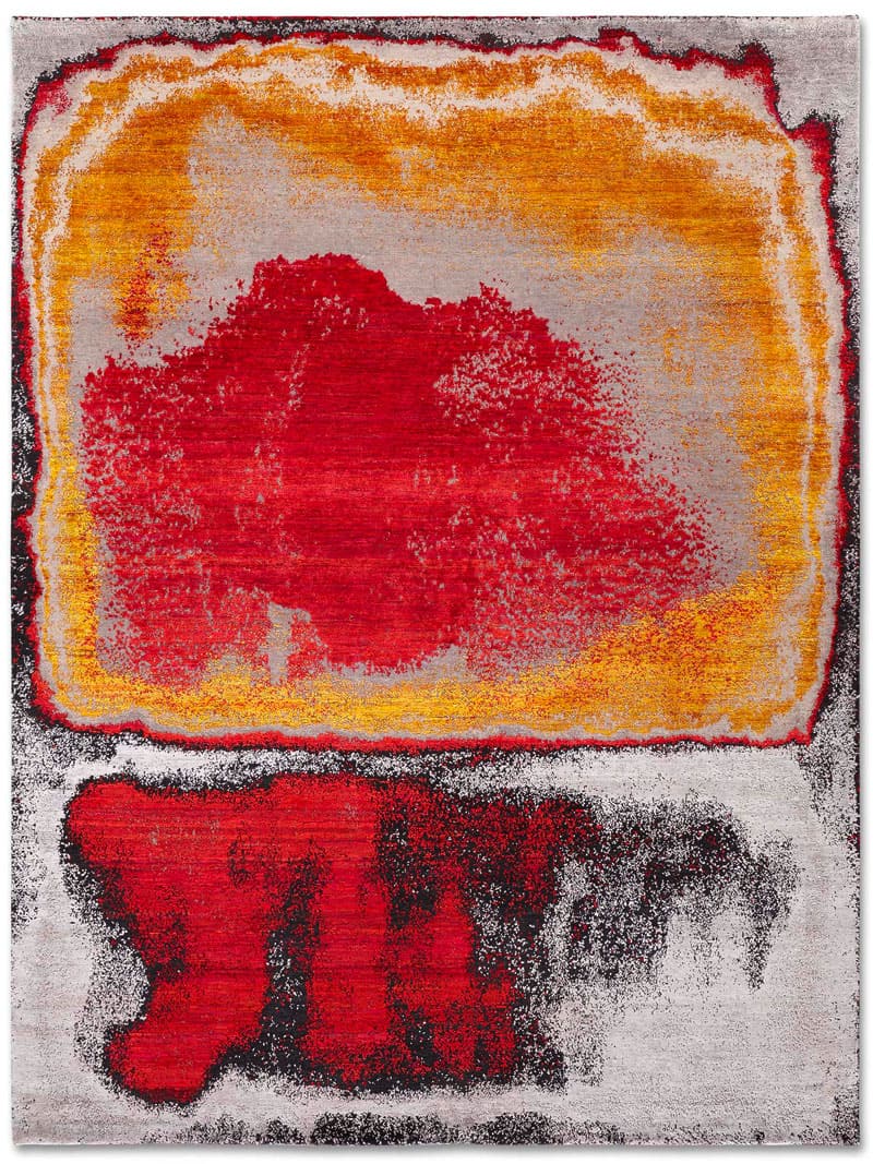 Red Sunset Luxury Handmade Rug