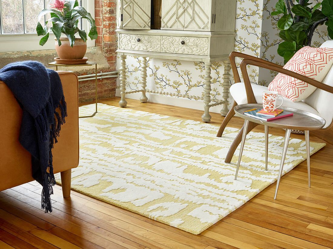 Wave Yellow Rug