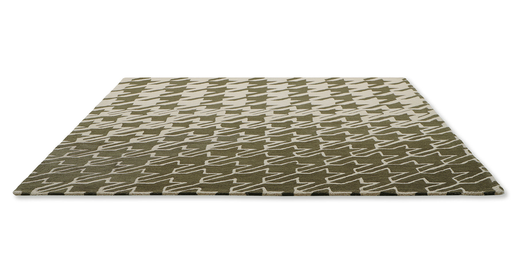 Houndstooth Grey Designer Rug