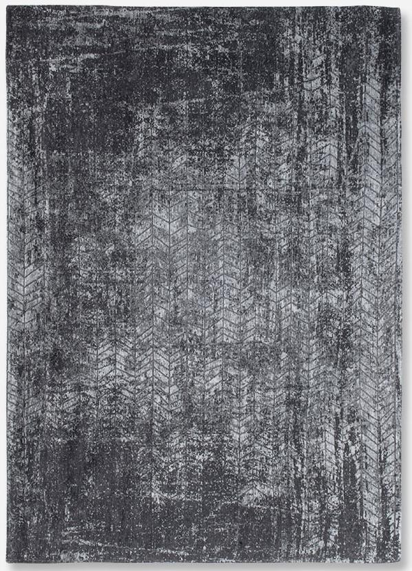 Abstract Flatwoven Grey Rug ☞ Size: 6' 7" x 9' 2" (200 x 280 cm)