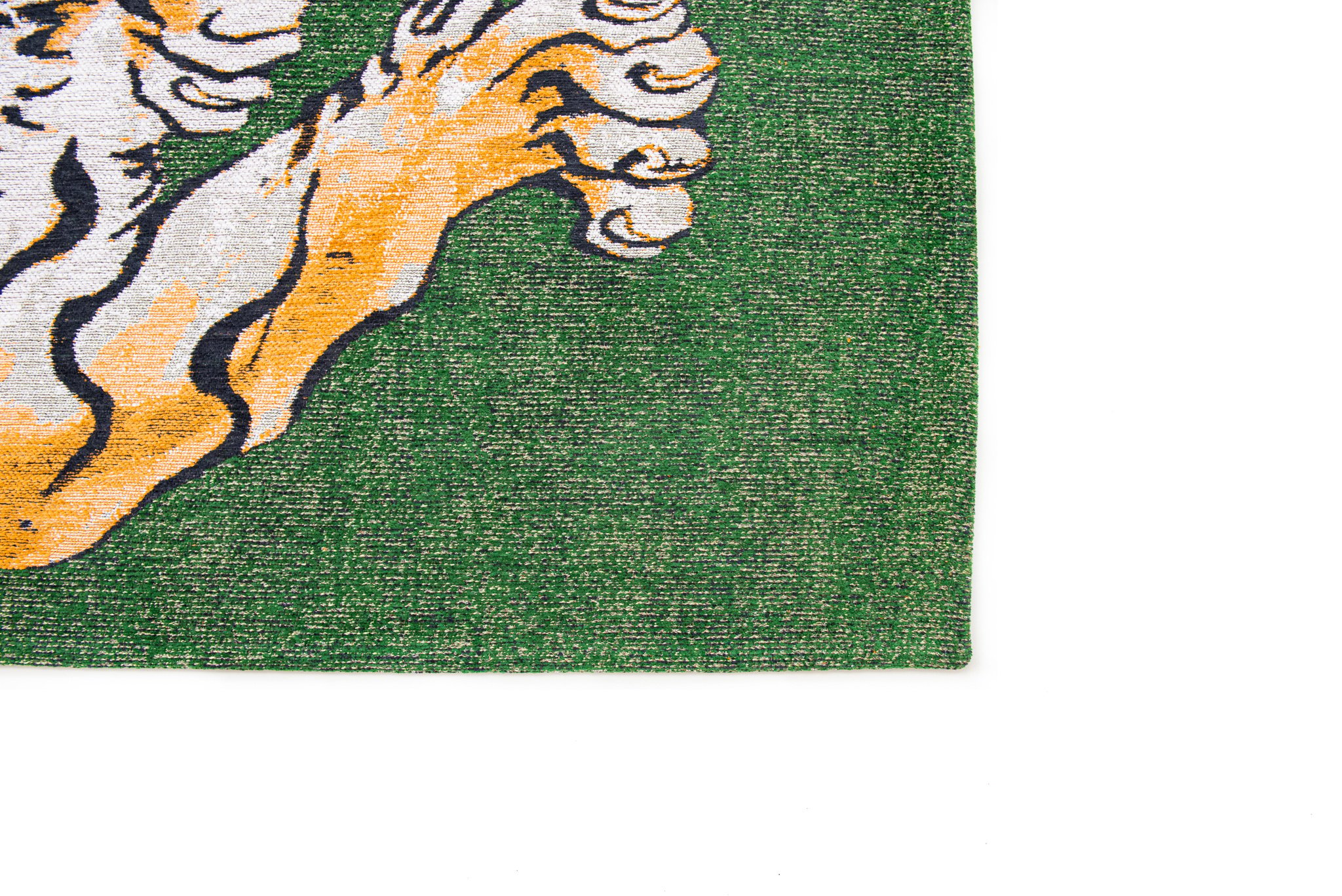 Green On Fire Modern Rug