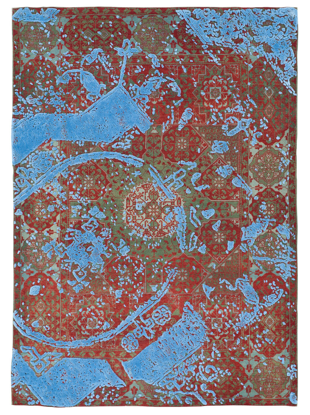 Hand-Knotted Malena Blue Rug