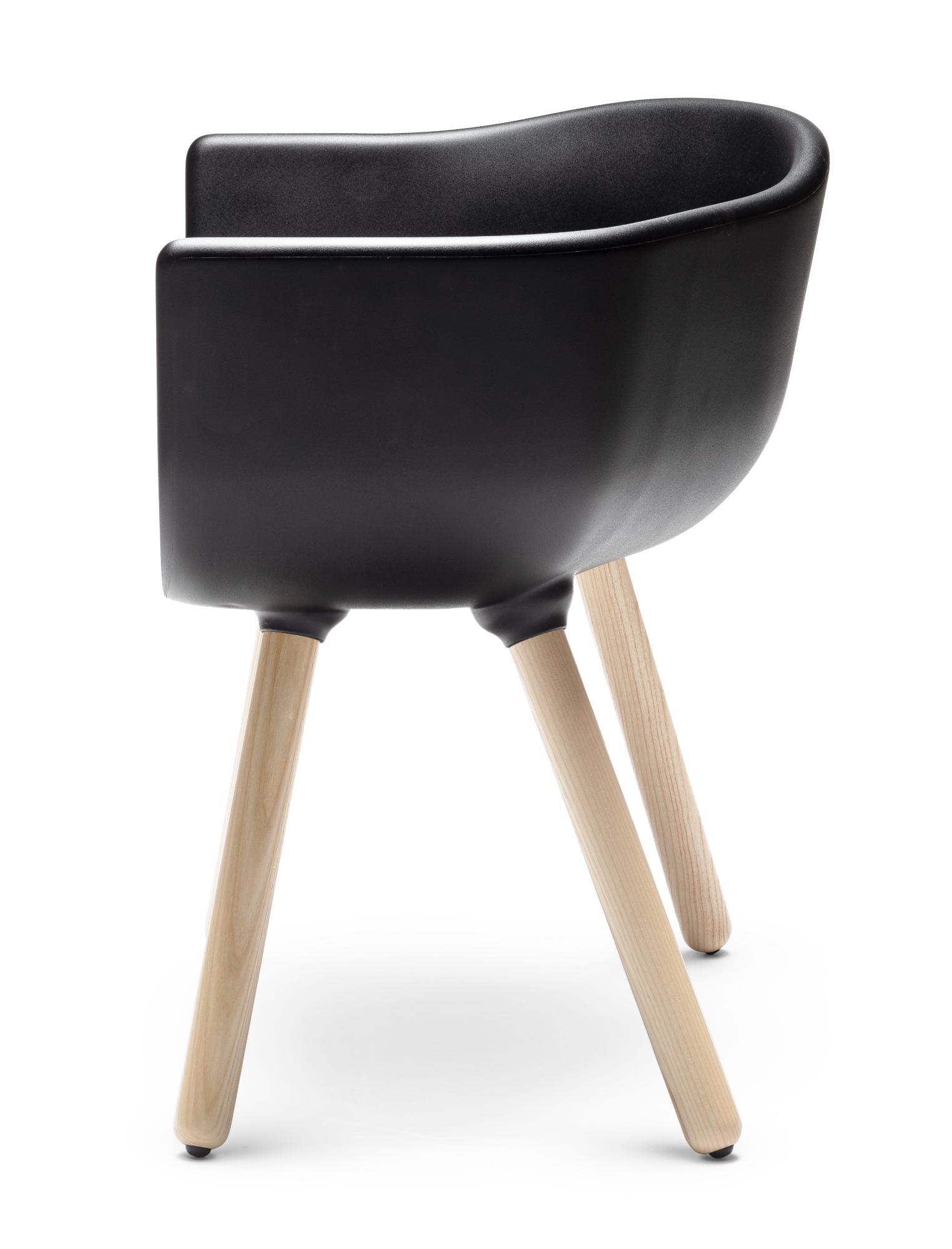 Tulip L Black Chair