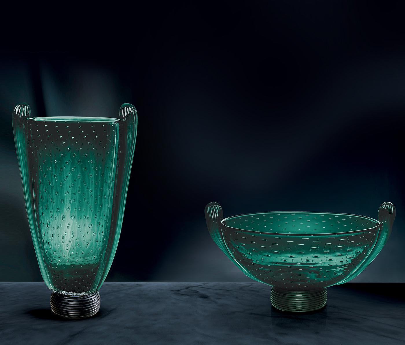 Green Murano Glass Bowl