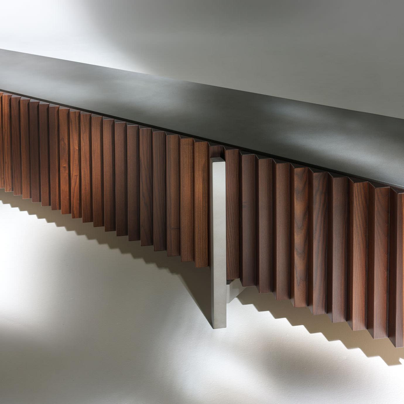 Ash Wood Brown TV Sideboard