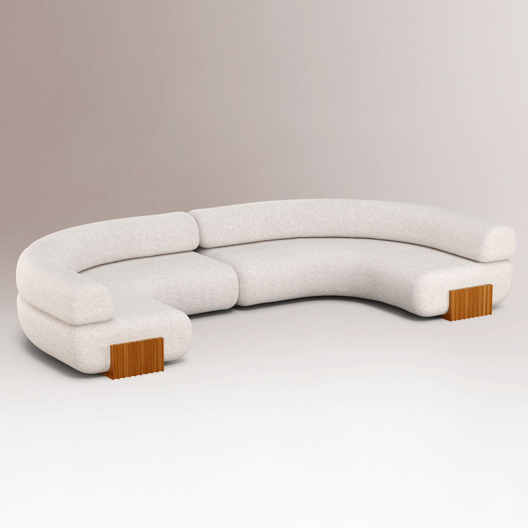 Carmel Wood Modular Sofa