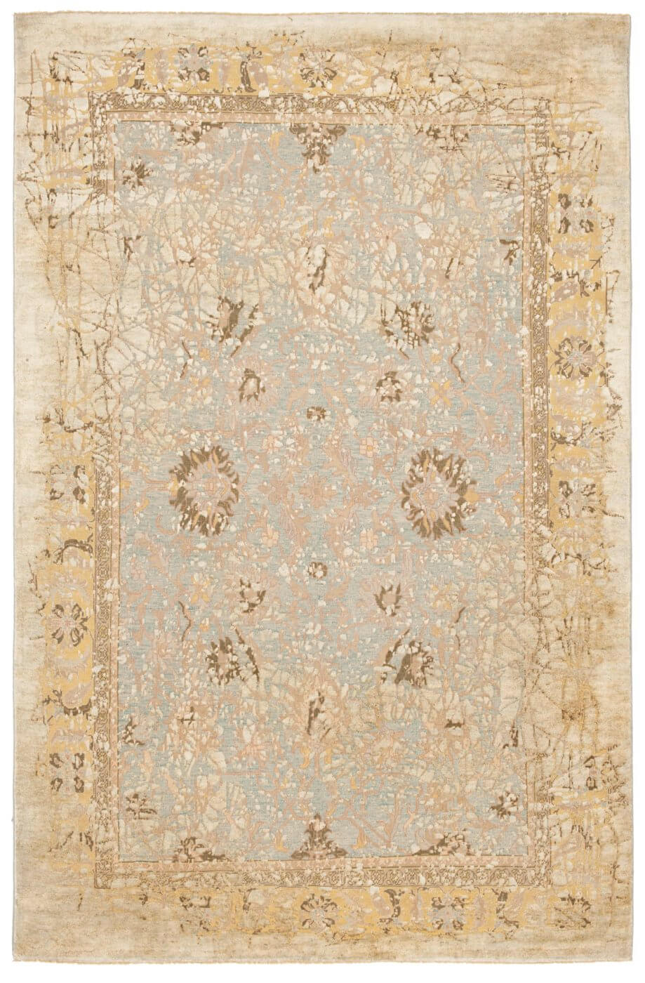 Ziegler Hand-knotted Silk / Wool Rug