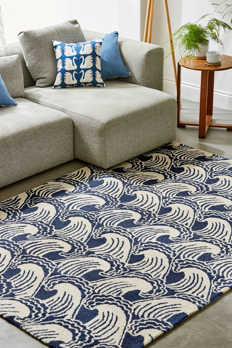 Waves Denim Rug