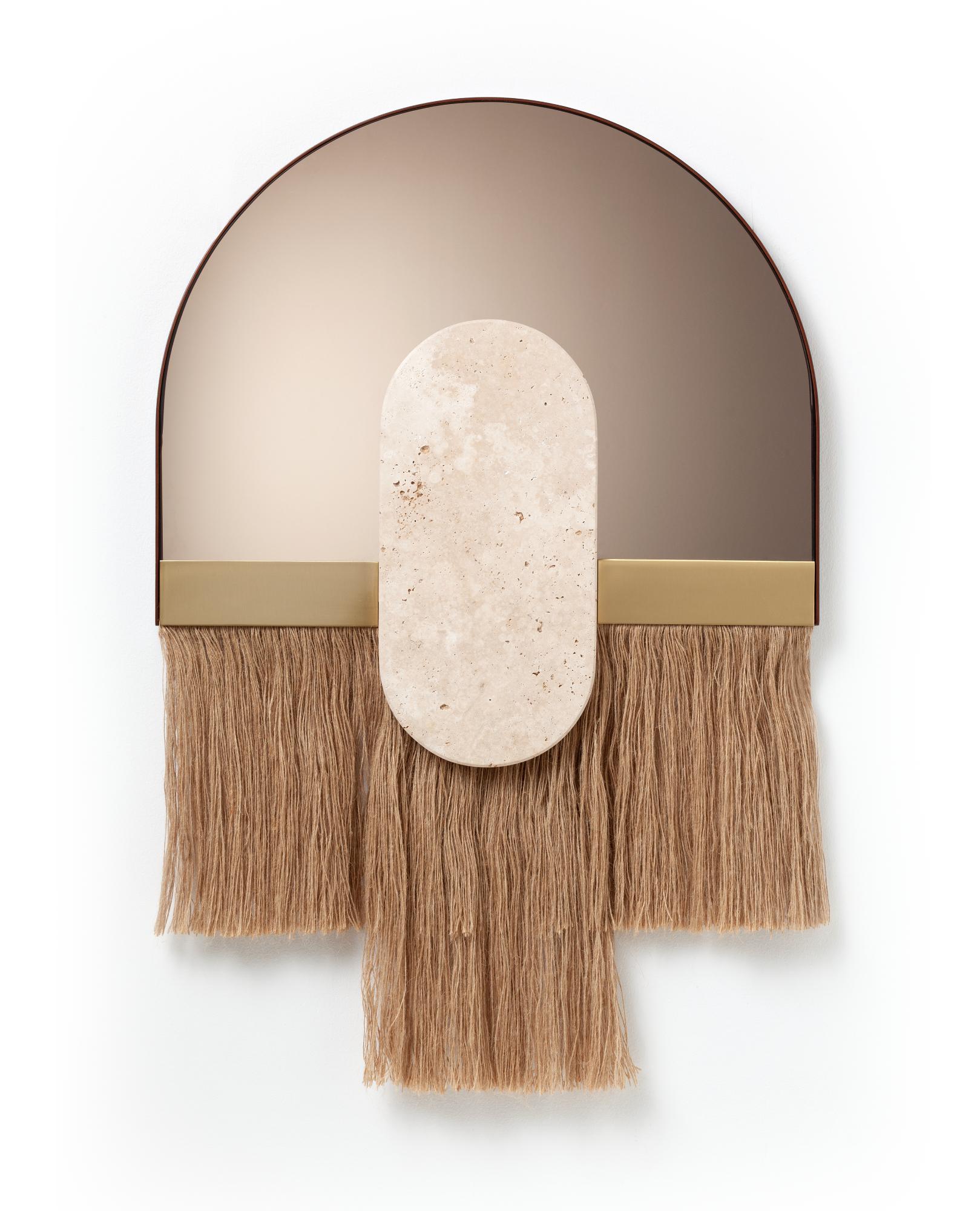 Souk Ecru Shell Decorative Wall Mirror