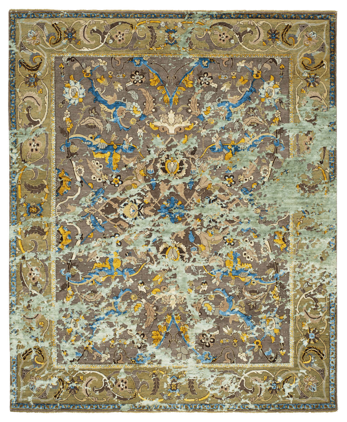 Oriental Polonaise Hand-Knotted Wool / Silk Rug