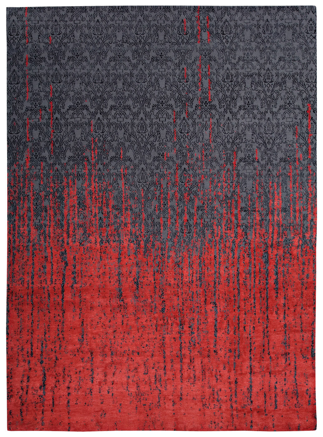 Roma Luxury Red Hand-knotted Rug
