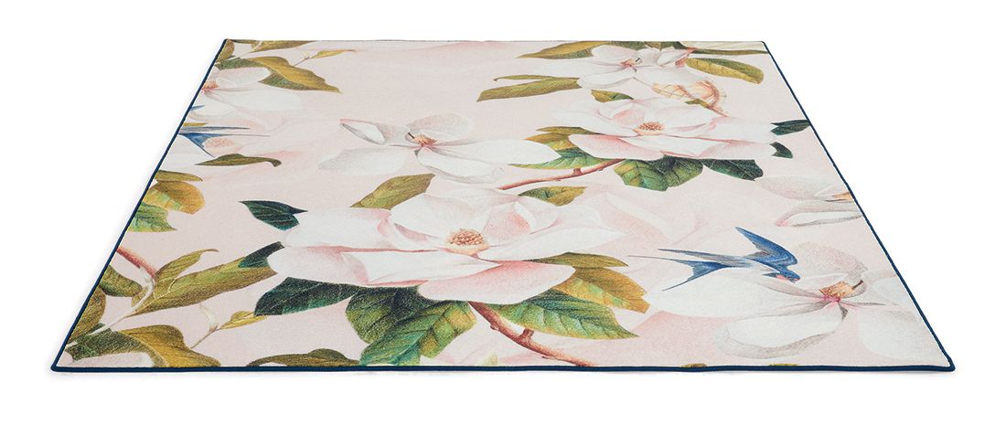 Opal Pink Handwoven Rug ☞ Size: 4' 7" x 6' 7" (140 x 200 cm)