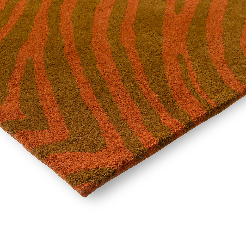 Groove Burnt Orange Rug