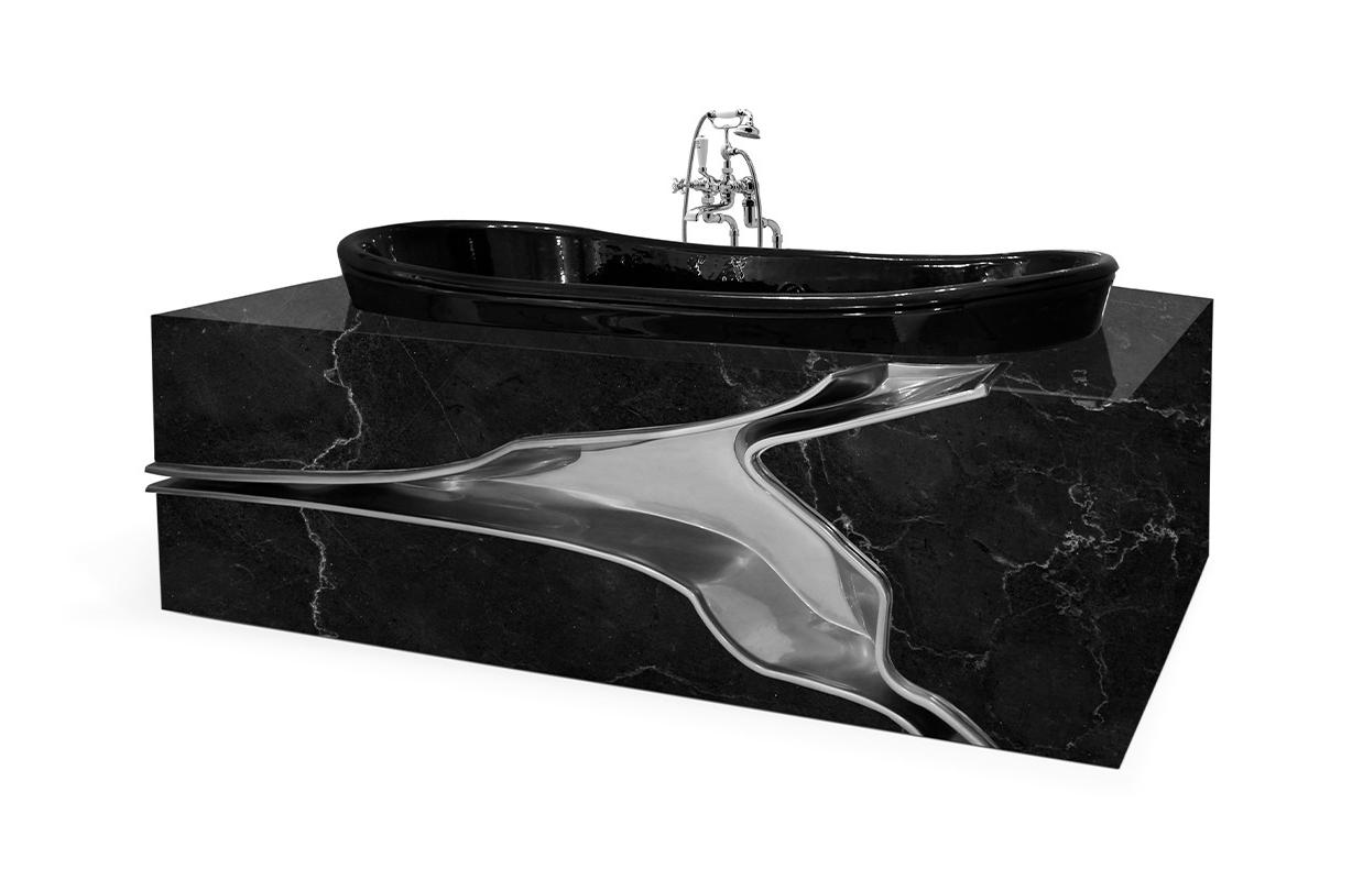 Fractured Marble Bathtub