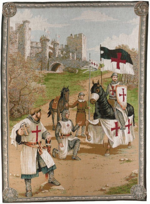 Medieval Templars Tapestry