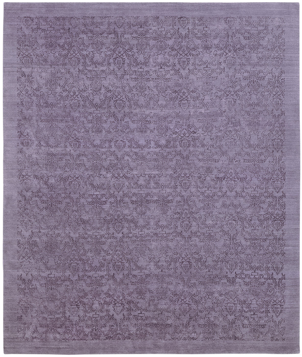 Roma Border Purple Hand-Woven Rug