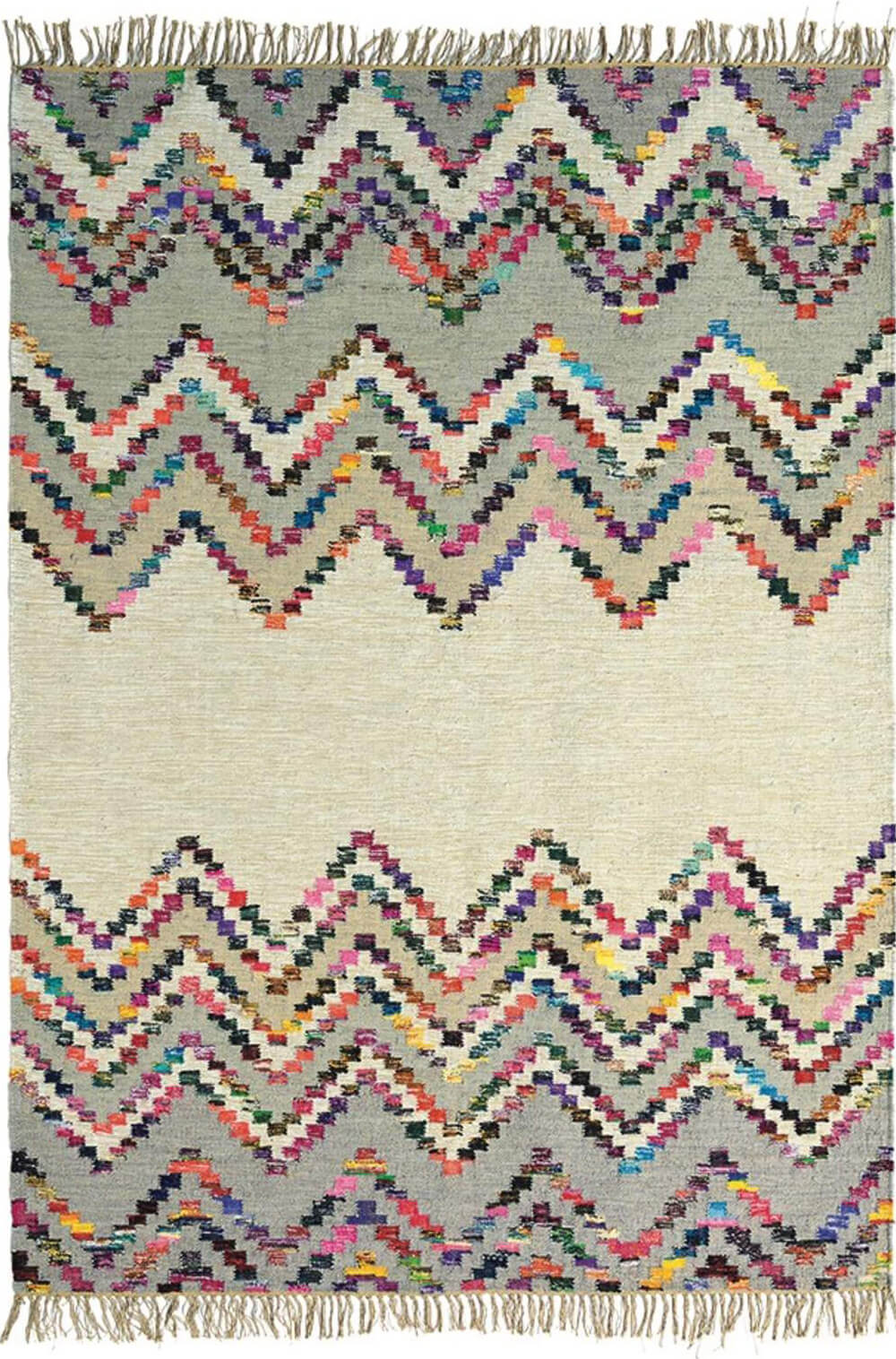 Tika Savanna Handmade Rug ☞ Size: 4' 7" x 6' 7" (140 x 200 cm)