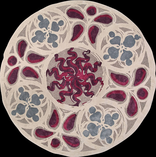 Medusa Round Italian Sitap Rug