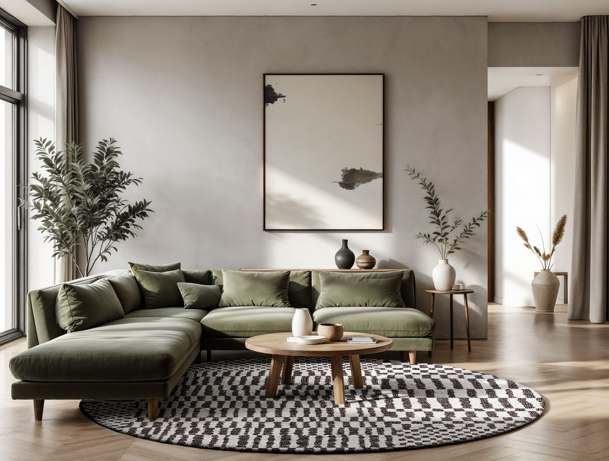 Caidal Round Rug