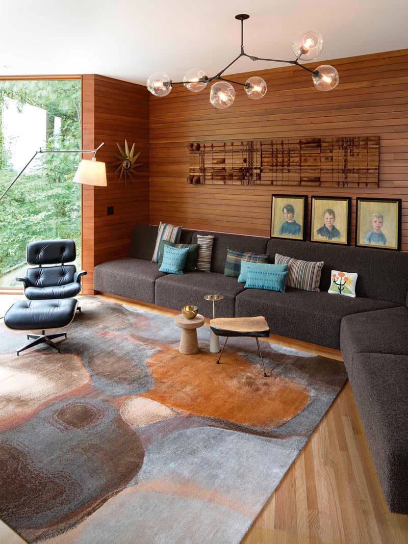 Copper Mauve Hand-Woven Rug