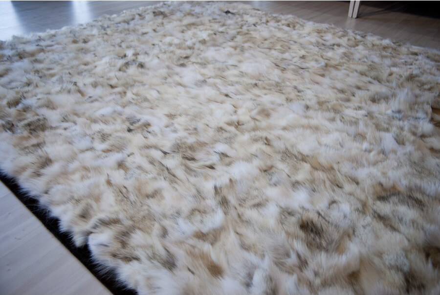 Wolf Real Fur Rug