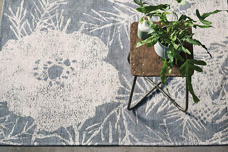 Lomasi Steel Blue Premium Rug | Size: 4' 7