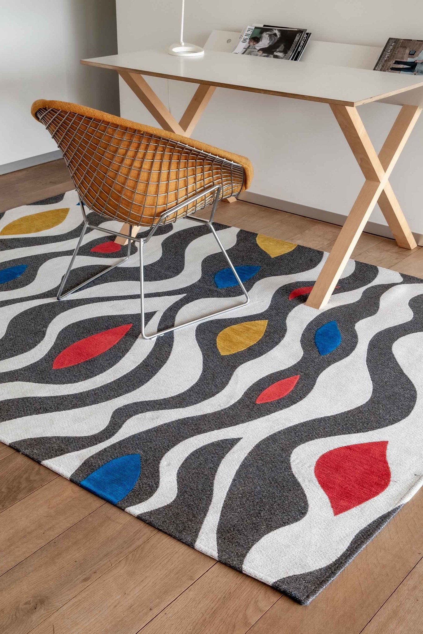 Waves Multi Art Rug