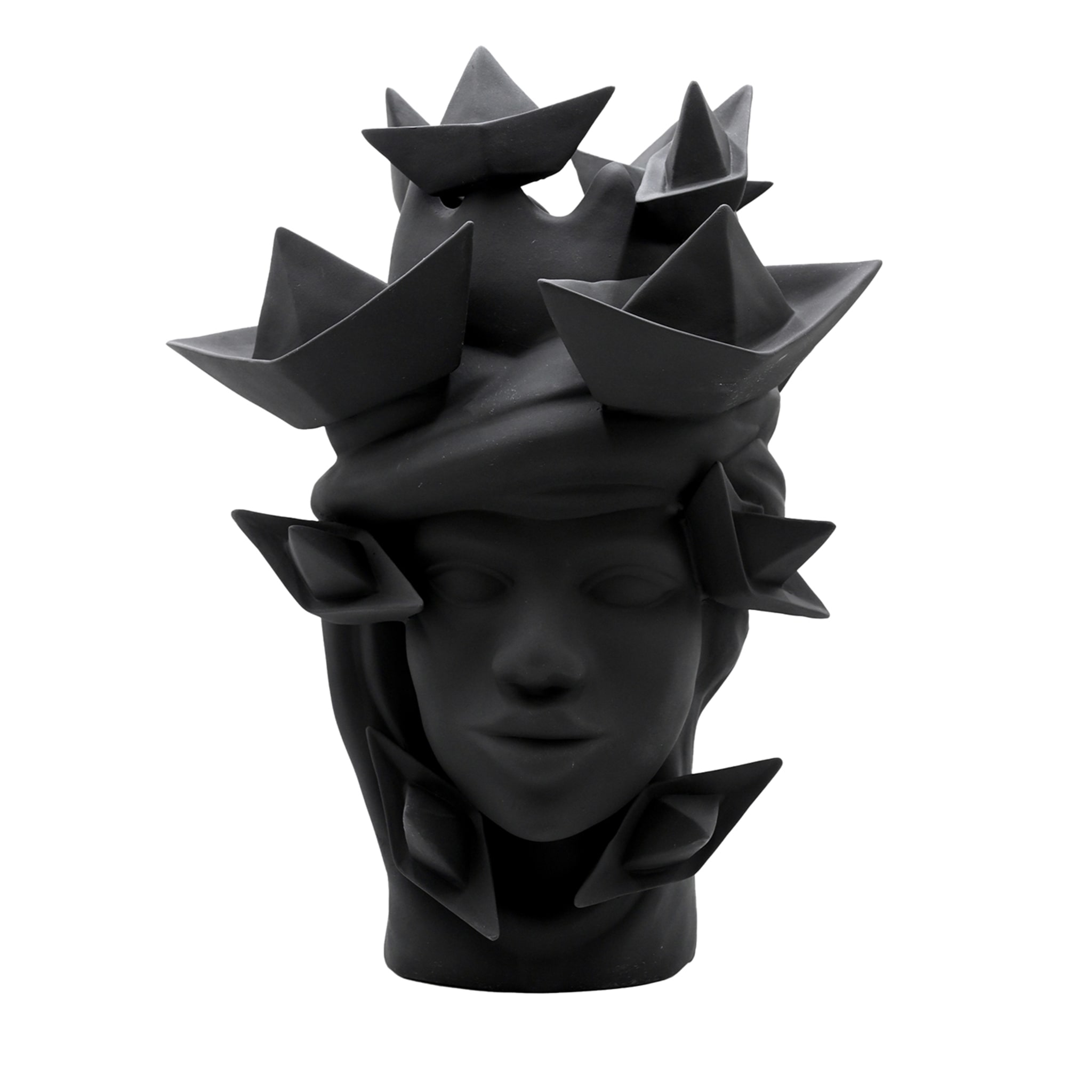 Moor's Head Dark Grey Sculpture