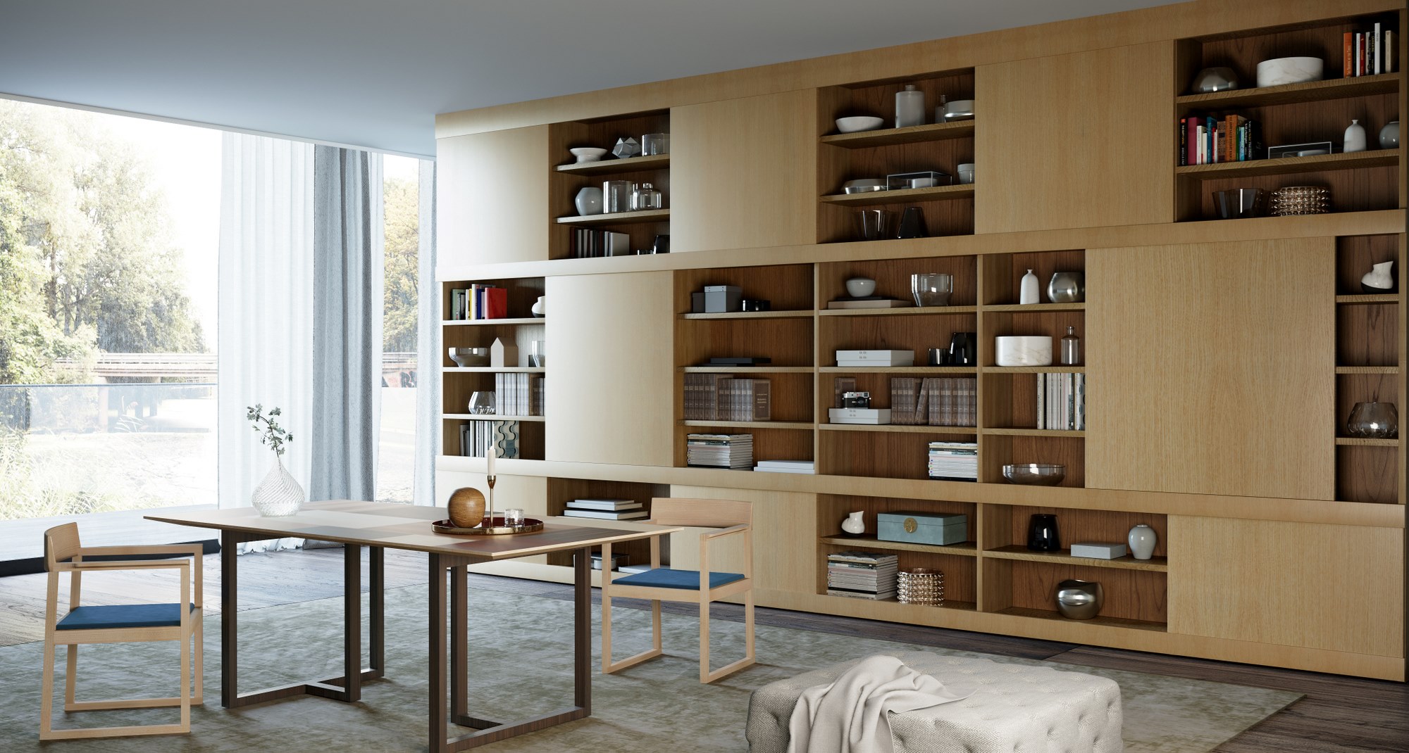 Maschera Wooden Bookcase - 2