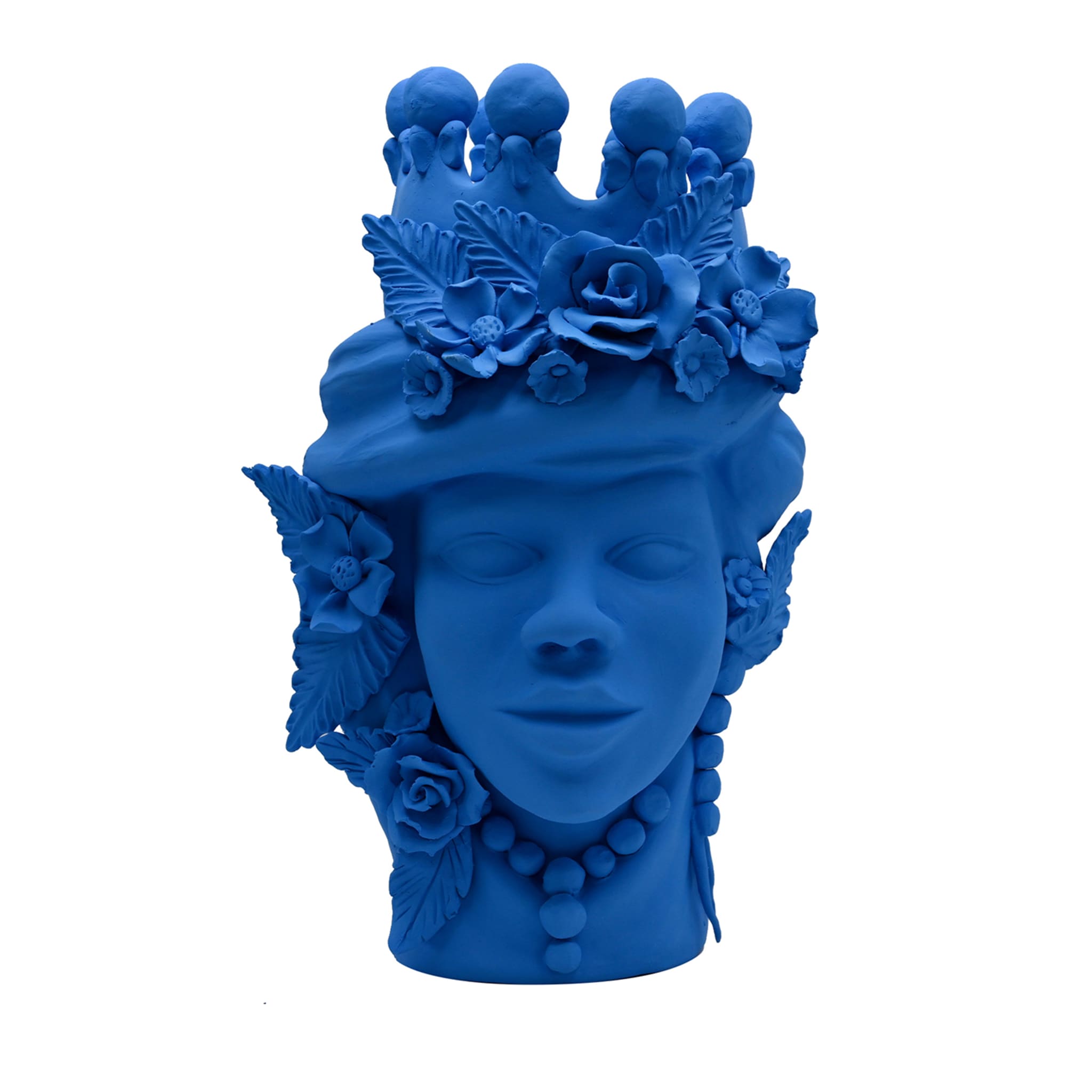 Moor's Head Blue Sculpture