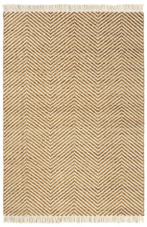 Hand-Woven Wool Brown Rug ☞ Size: 200 x 280 cm