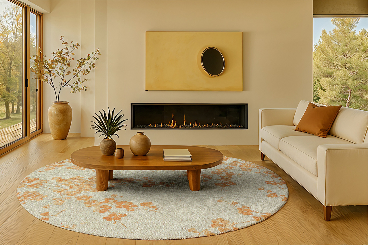 Petal Dew Round Rug