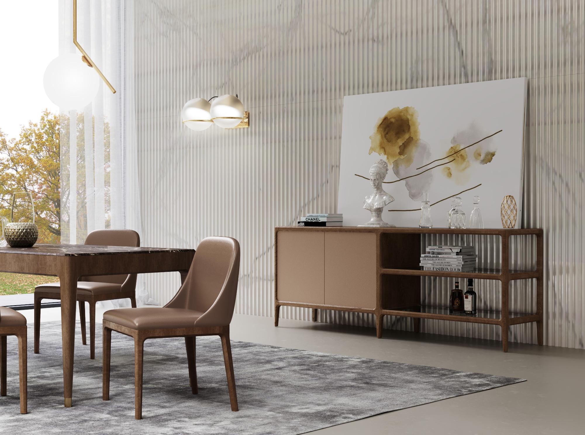 Bellagio Luxe Leather Sideboard