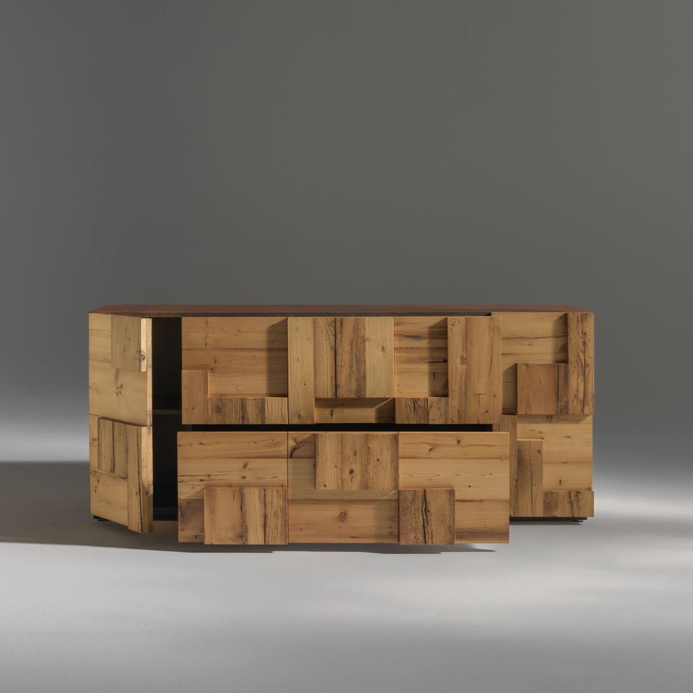 Antique Wood Sideboard