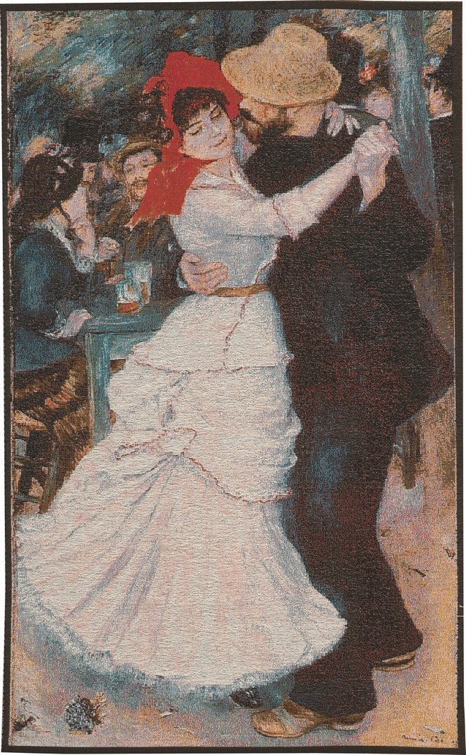 Dance at Bougival by Pierre-Auguste Renoir Tapestry