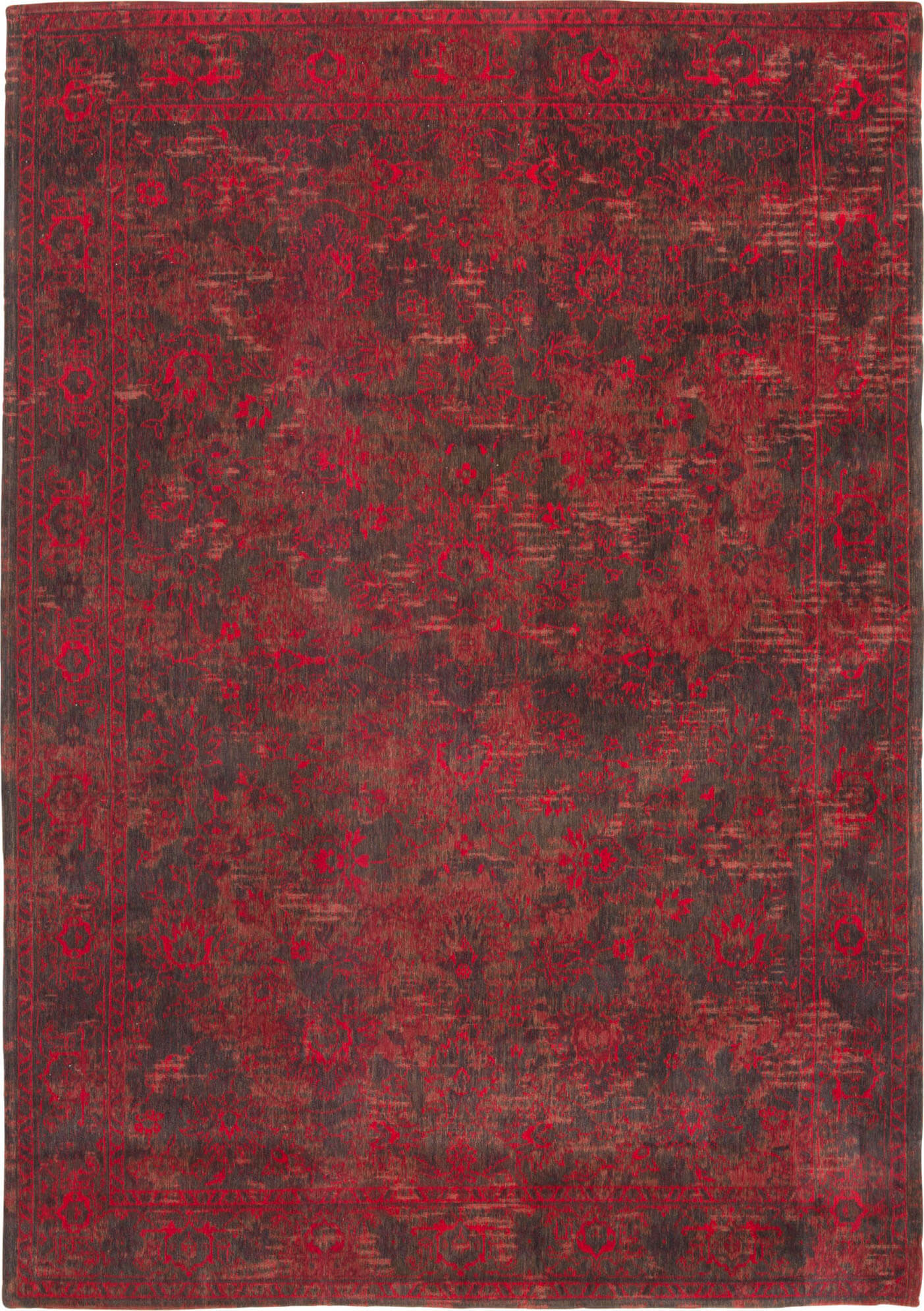 Grey Red Bright Persian Premium Rug