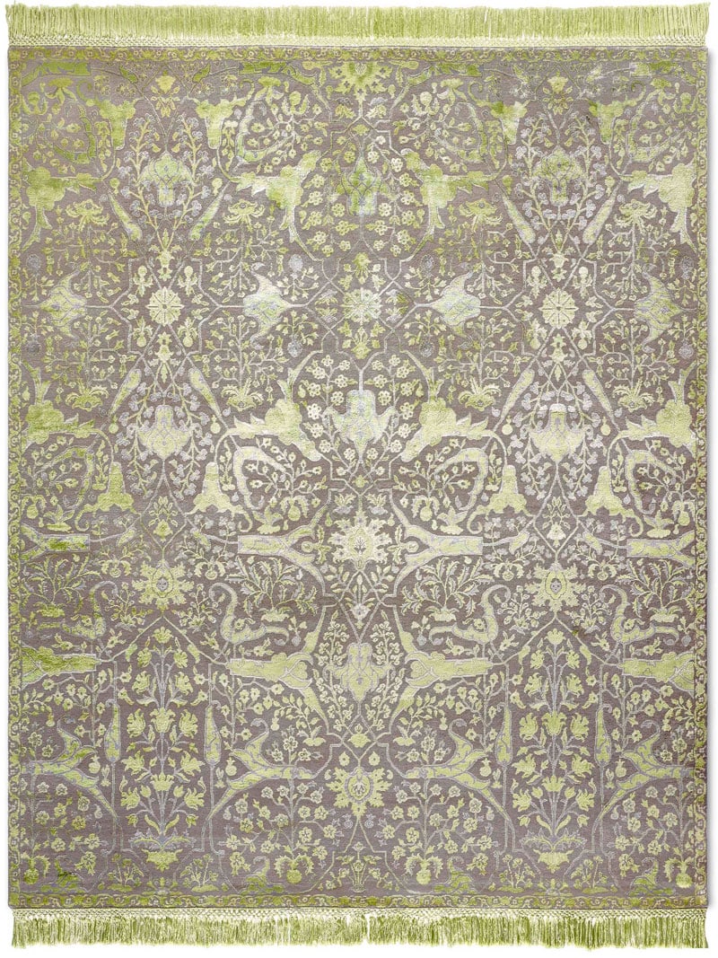 Teheran Green Hand Woven Rug