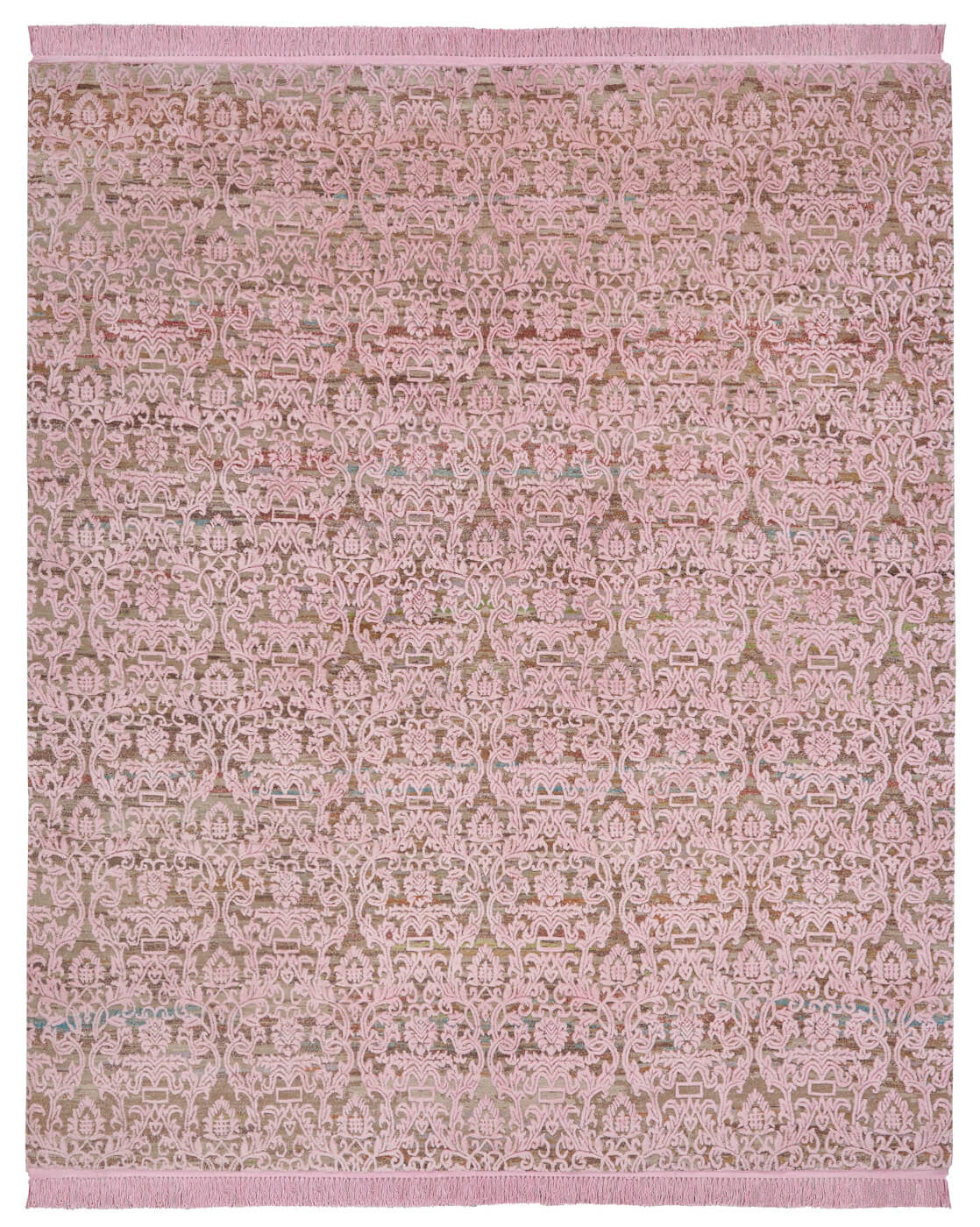 Hand-Knotted Vintage Style Violet Rug