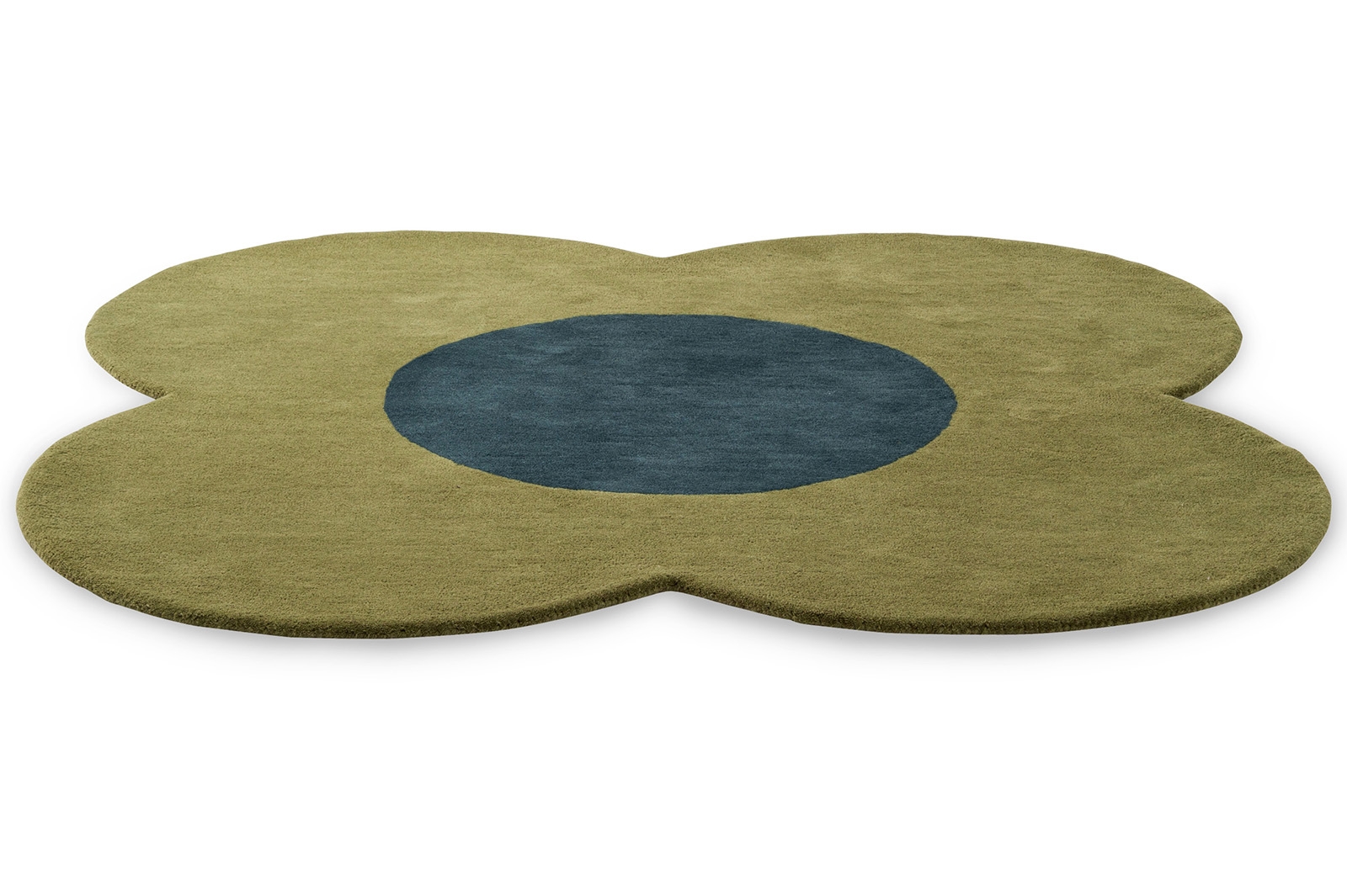Flower Green Handwoven Rug