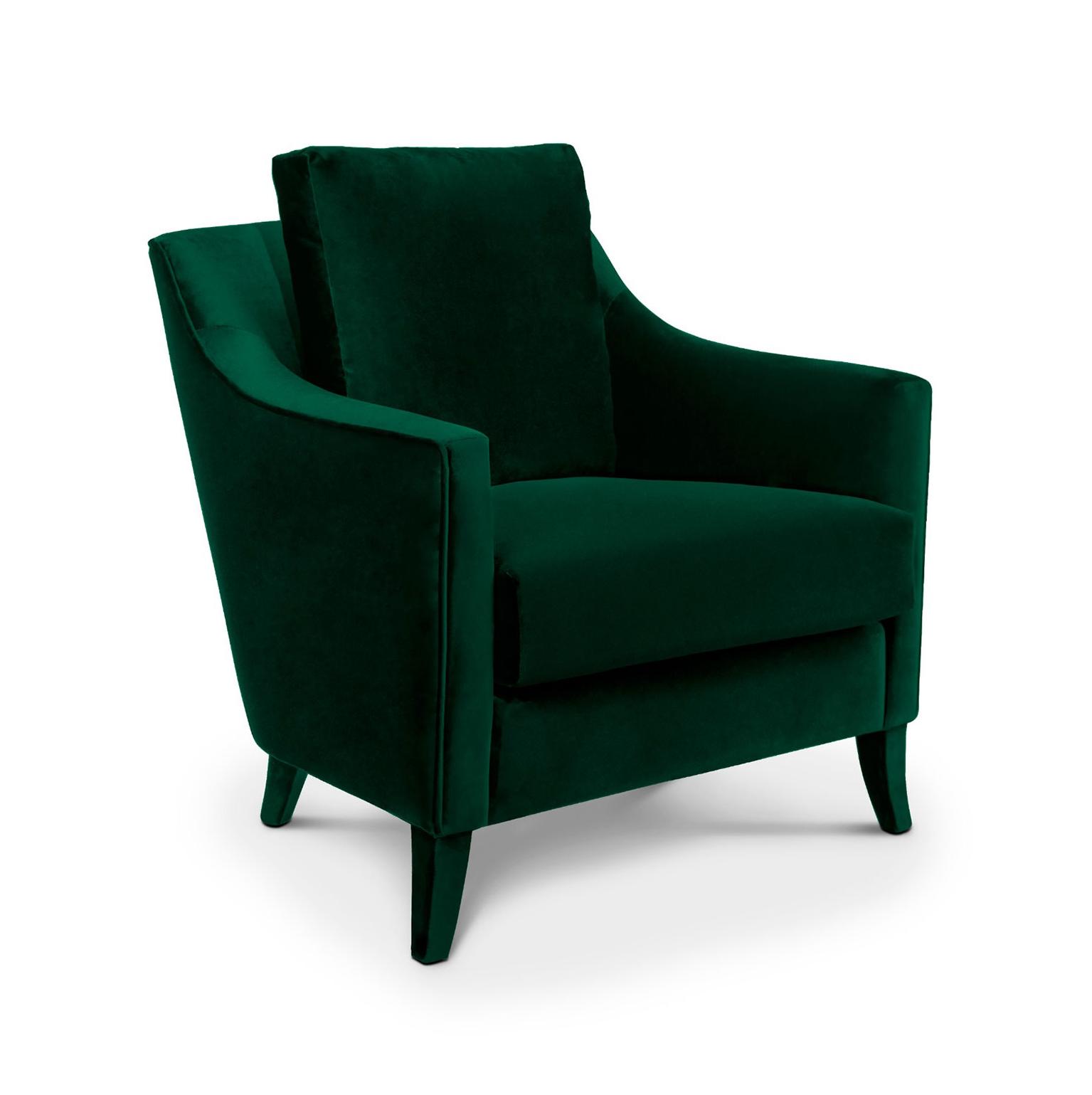 Plush Velvet Armchair
