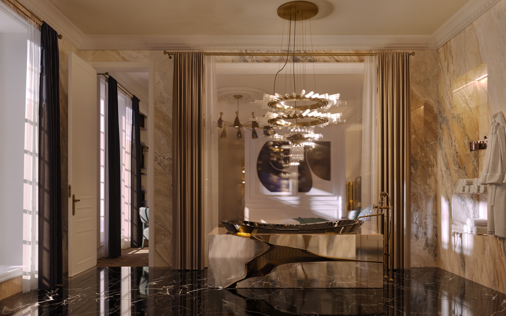 Fractured Design Bathtub