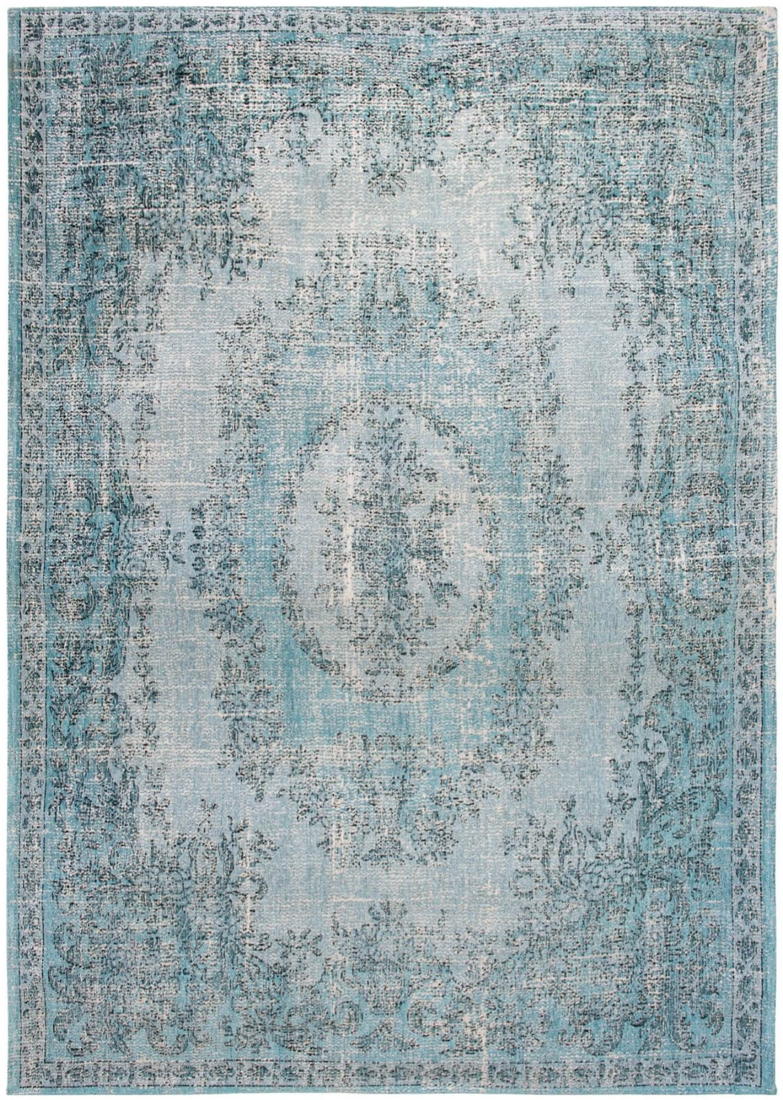 Vintage Medallin Blue Rug