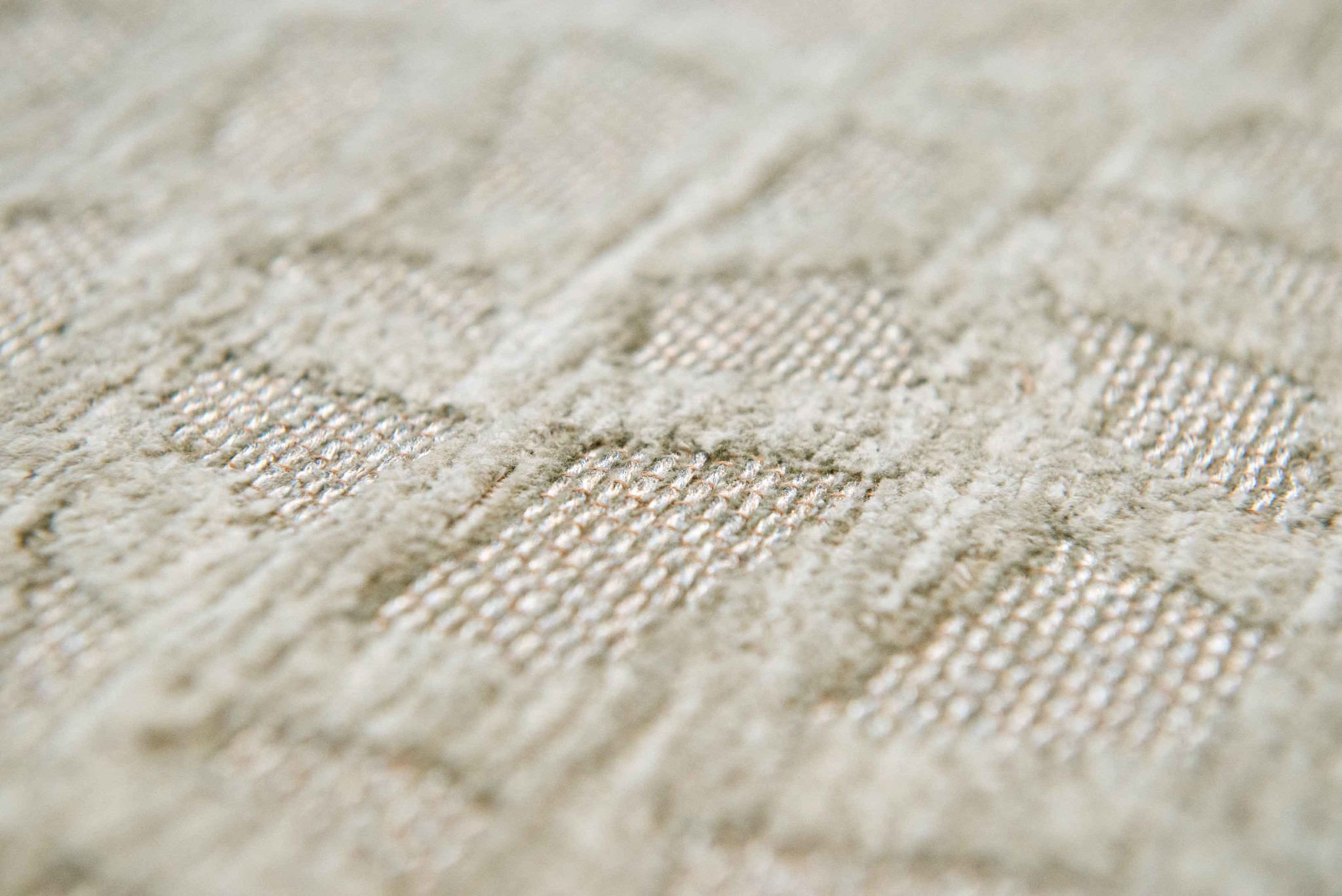 Beige Checkered Flatwoven Rug