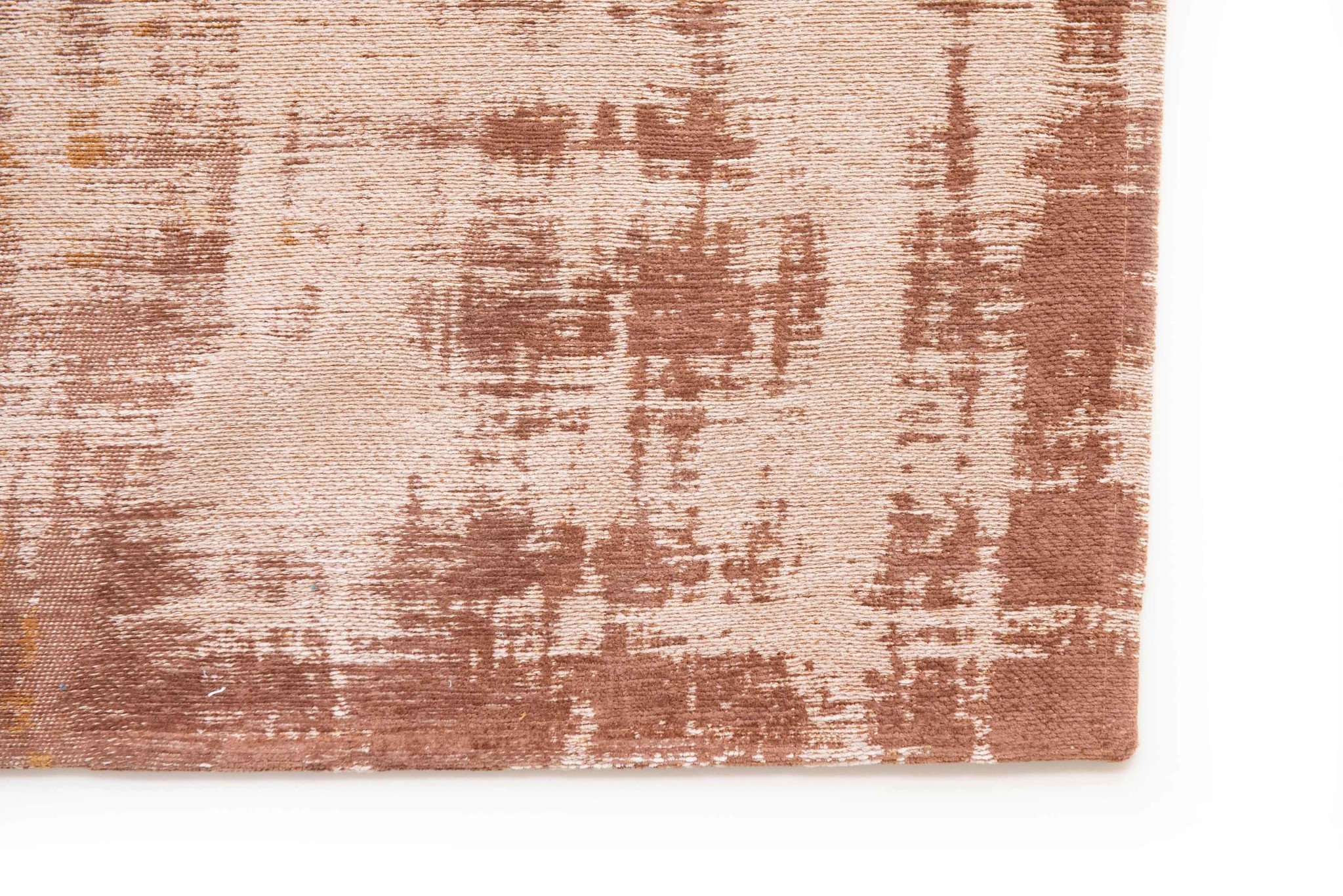 Erased Art Brown Flatwoven Rug ☞ Size: 6' 7" x 9' 2" (200 x 280 cm)