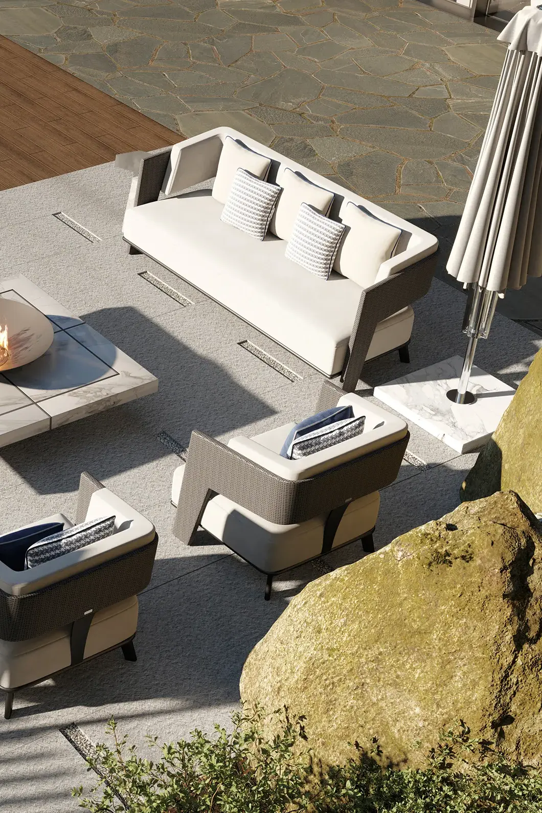 Crown Grey Sofa - 2
