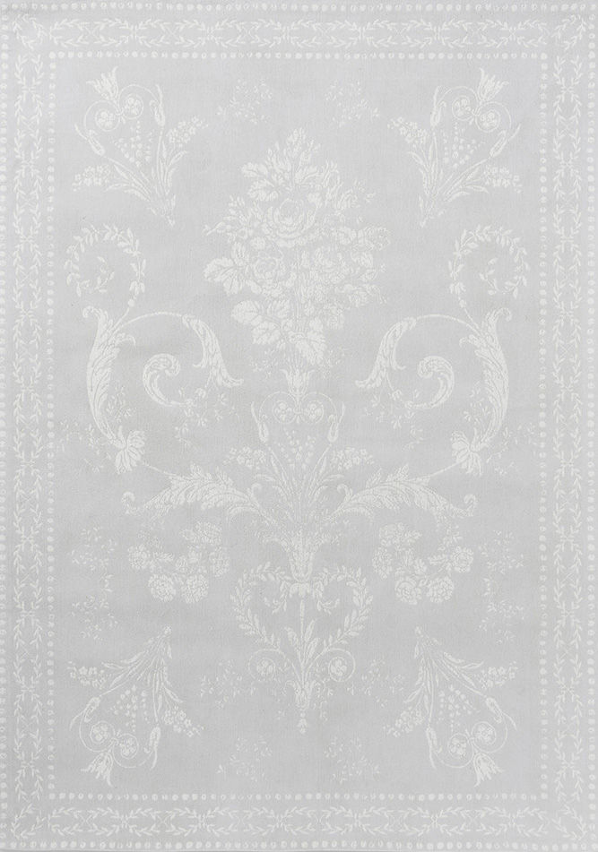 Josette Grey Cotton Rug ☞ Size: 4' 7" x 6' 7" (140 x 200 cm)