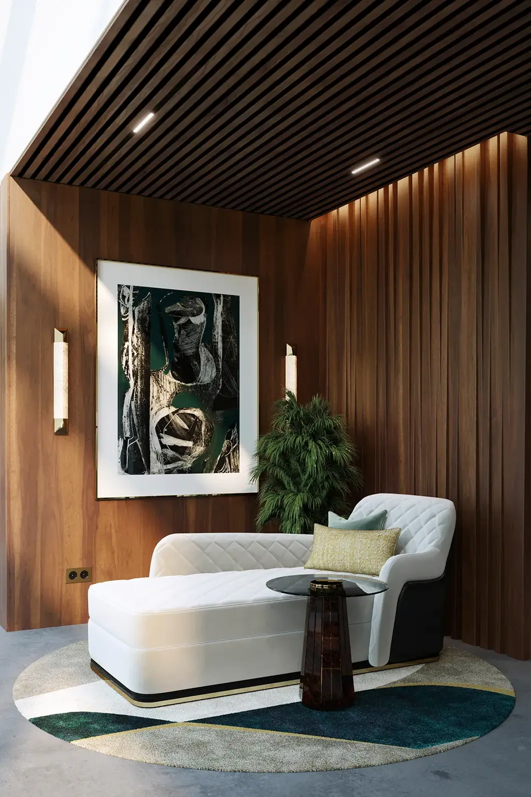 Radiance II Brown Side Table - 1