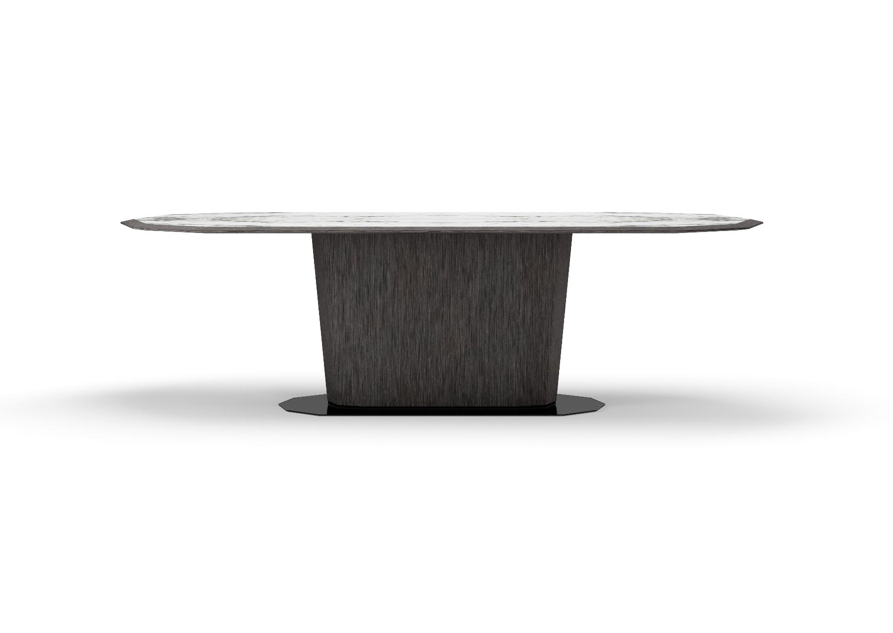 Mizar Oval Marble Dining Table