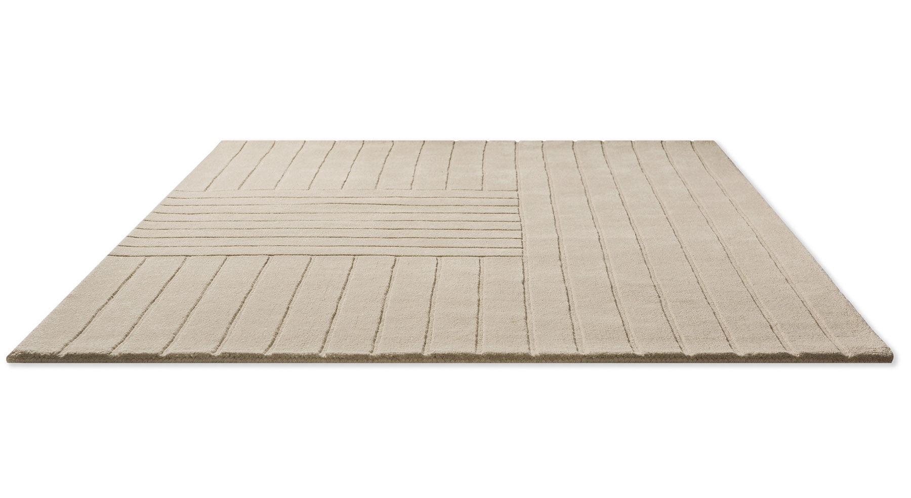 Decor Dune Oyster Handwoven Rug ☞ Size: 6' 7" x 9' 2" (200 x 280 cm)